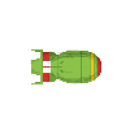 pixel picture of a nuke