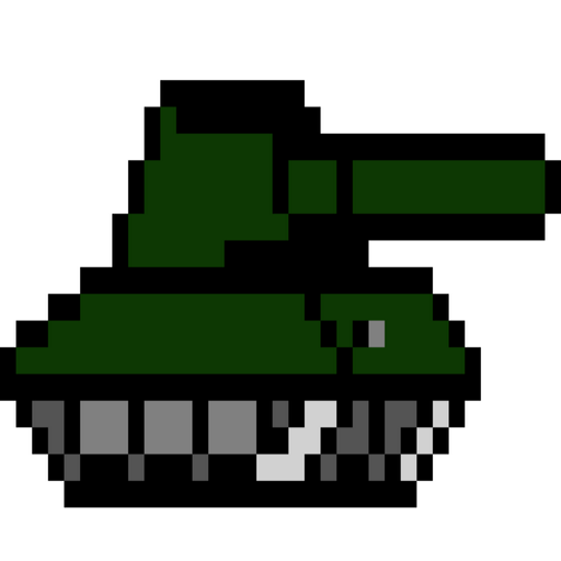 pixel picture of a tank